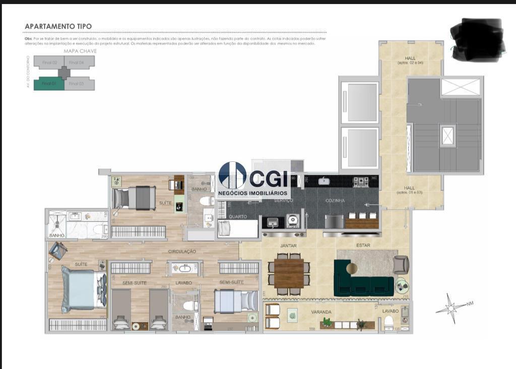 Apartamento, 4 quartos, 130 m² - Foto 4